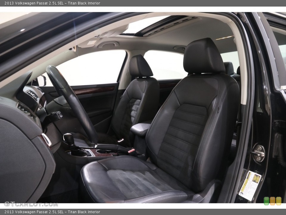 Titan Black Interior Front Seat for the 2013 Volkswagen Passat 2.5L SEL #138841913