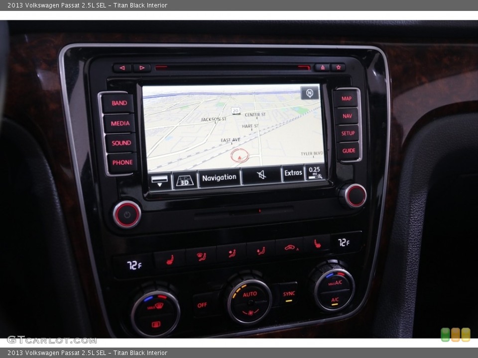 Titan Black Interior Controls for the 2013 Volkswagen Passat 2.5L SEL #138842082