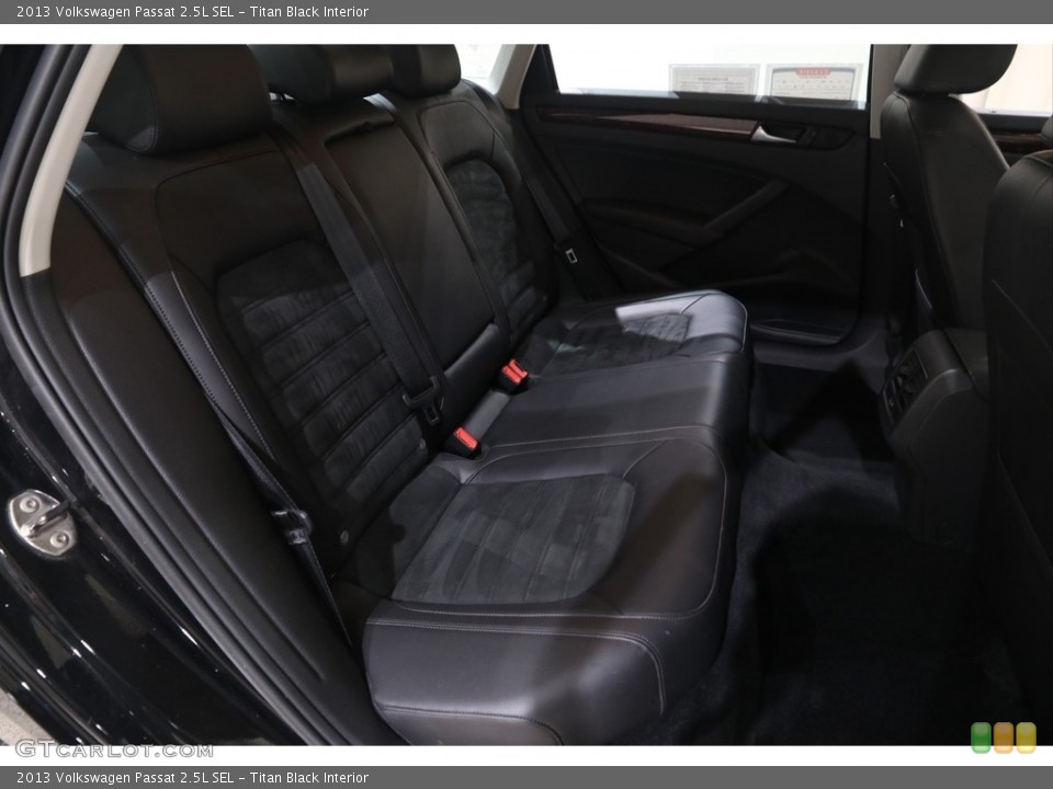 Titan Black Interior Rear Seat for the 2013 Volkswagen Passat 2.5L SEL #138842234