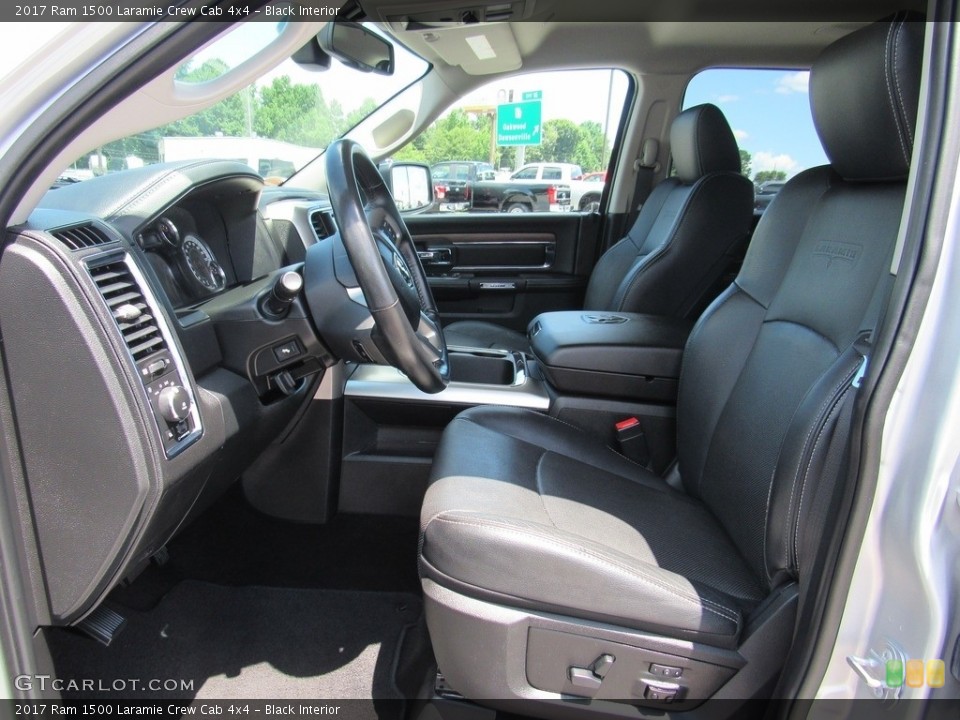 Black Interior Front Seat for the 2017 Ram 1500 Laramie Crew Cab 4x4 #138843734