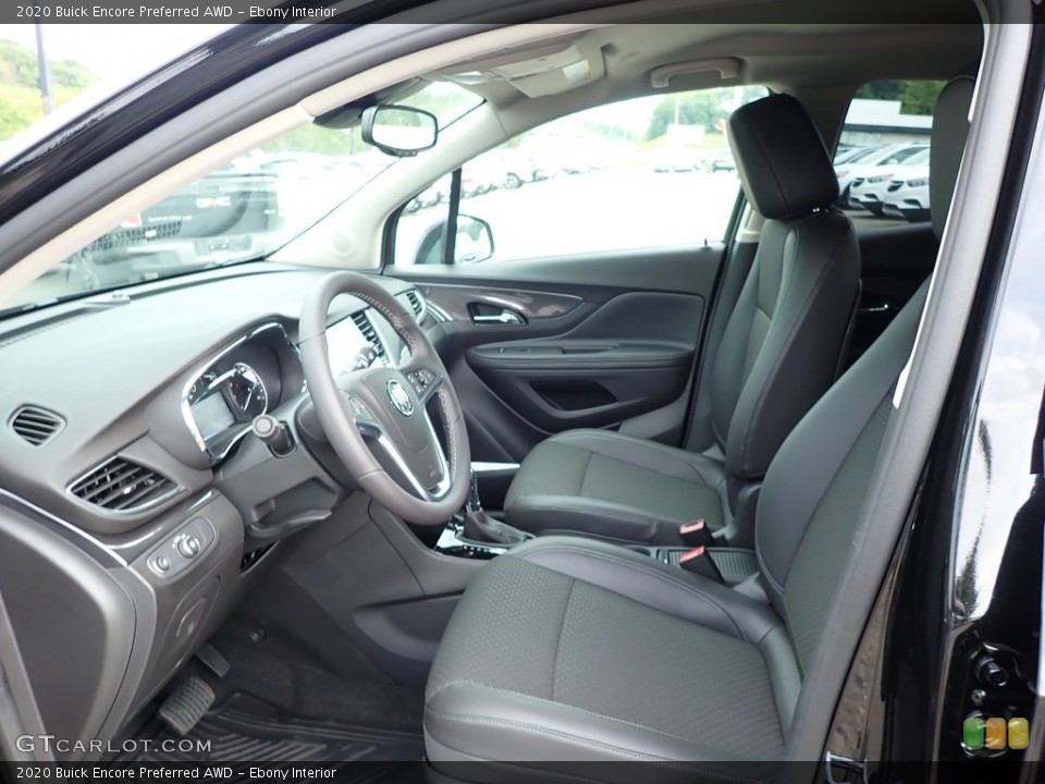 Ebony Interior Front Seat for the 2020 Buick Encore Preferred AWD #138843740
