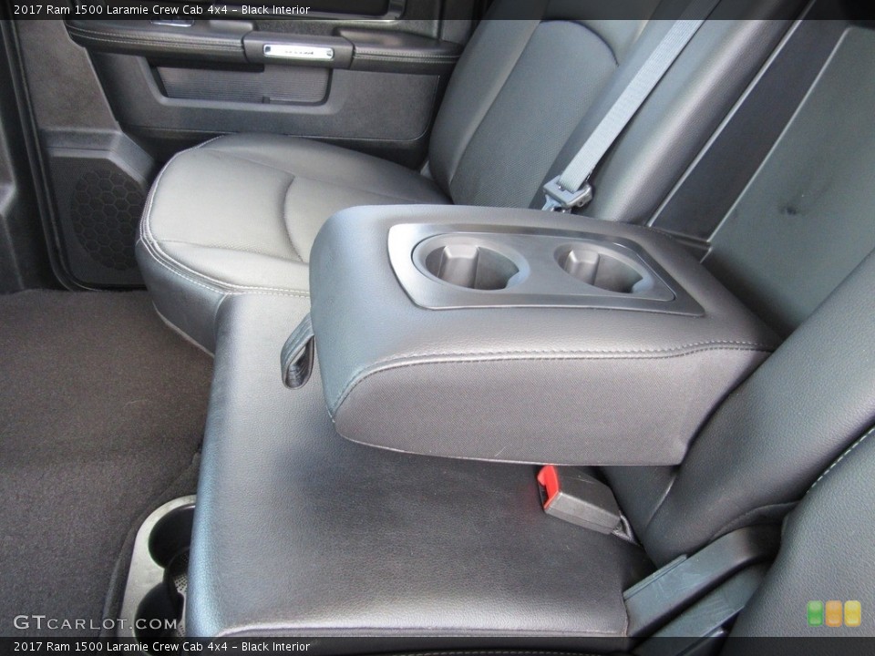 Black Interior Rear Seat for the 2017 Ram 1500 Laramie Crew Cab 4x4 #138844170