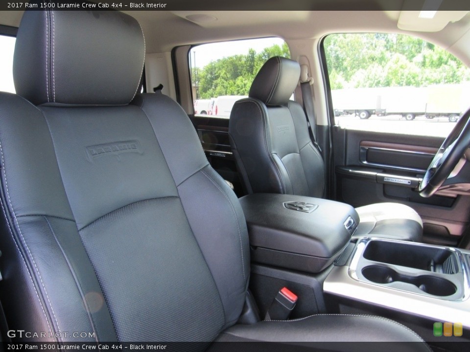 Black Interior Front Seat for the 2017 Ram 1500 Laramie Crew Cab 4x4 #138844397