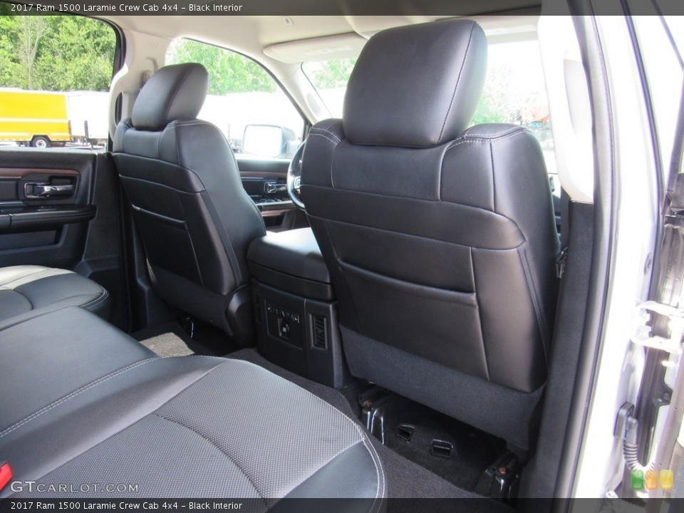 Black Interior Rear Seat for the 2017 Ram 1500 Laramie Crew Cab 4x4 #138844544
