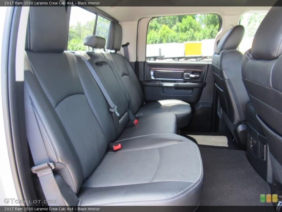 Black Interior Rear Seat for the 2017 Ram 1500 Laramie Crew Cab 4x4 #138844570