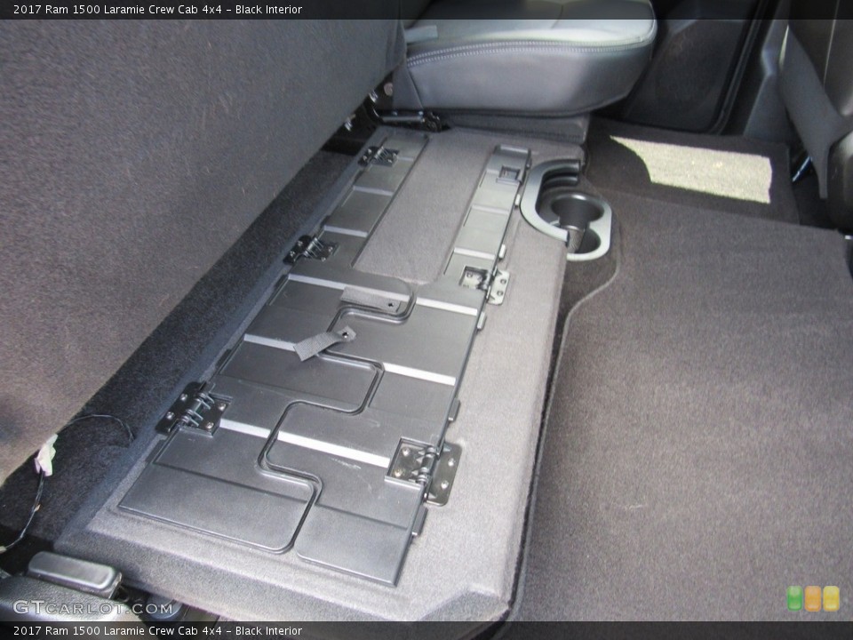 Black Interior Rear Seat for the 2017 Ram 1500 Laramie Crew Cab 4x4 #138844592
