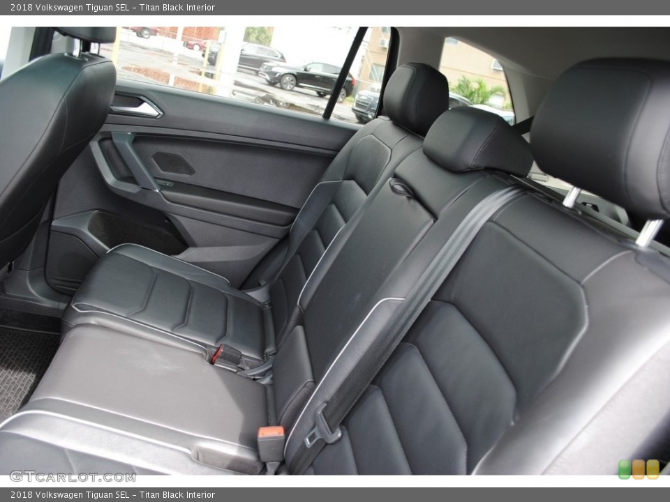 Titan Black Interior Rear Seat for the 2018 Volkswagen Tiguan SEL #138846002