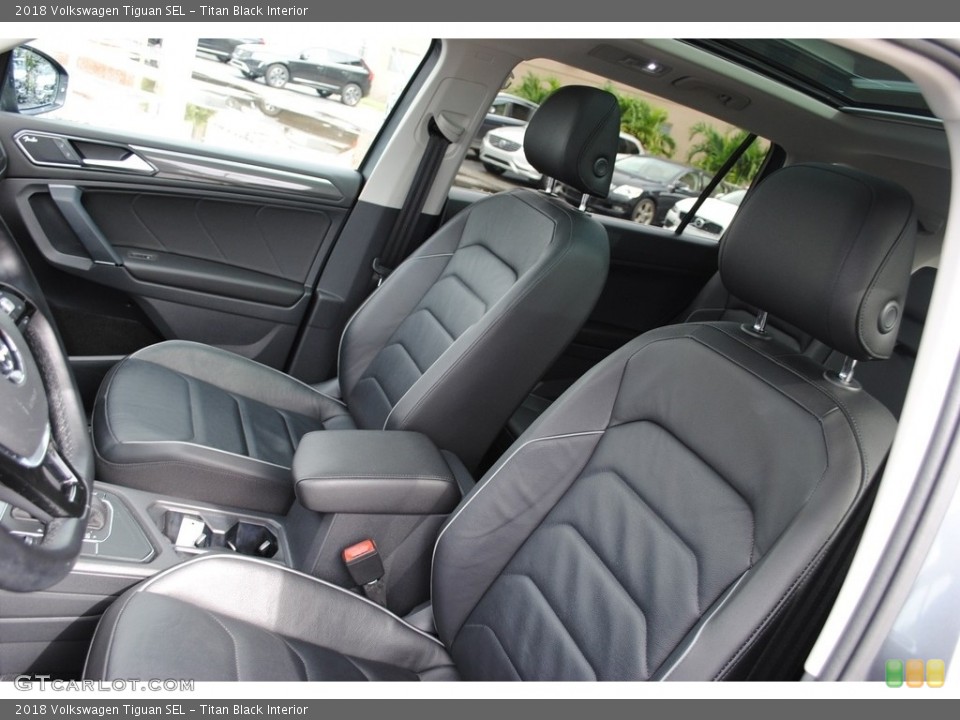 Titan Black Interior Front Seat for the 2018 Volkswagen Tiguan SEL #138846050