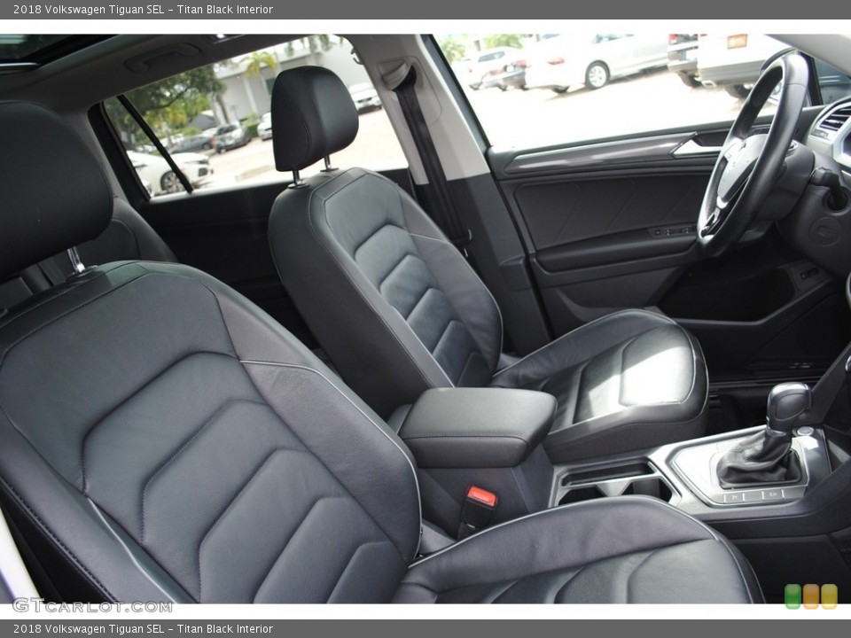 Titan Black Interior Front Seat for the 2018 Volkswagen Tiguan SEL #138846167