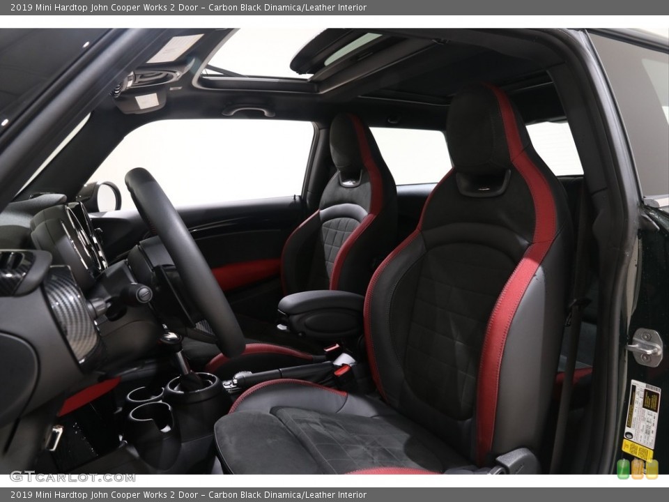 Carbon Black Dinamica/Leather 2019 Mini Hardtop Interiors