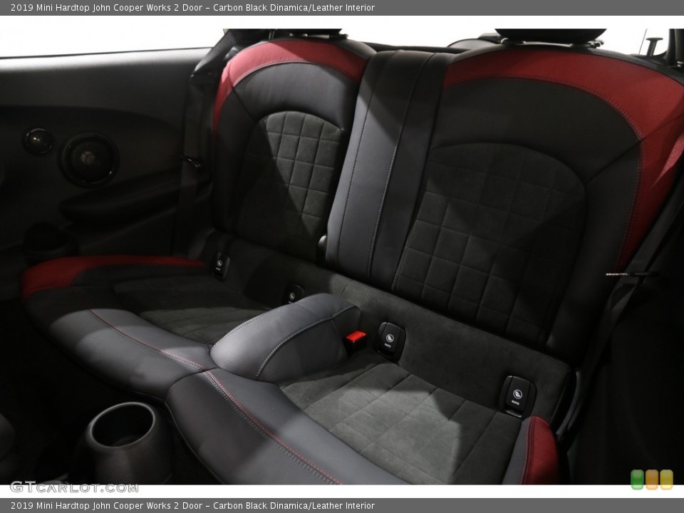 Carbon Black Dinamica/Leather Interior Rear Seat for the 2019 Mini Hardtop John Cooper Works 2 Door #138848975