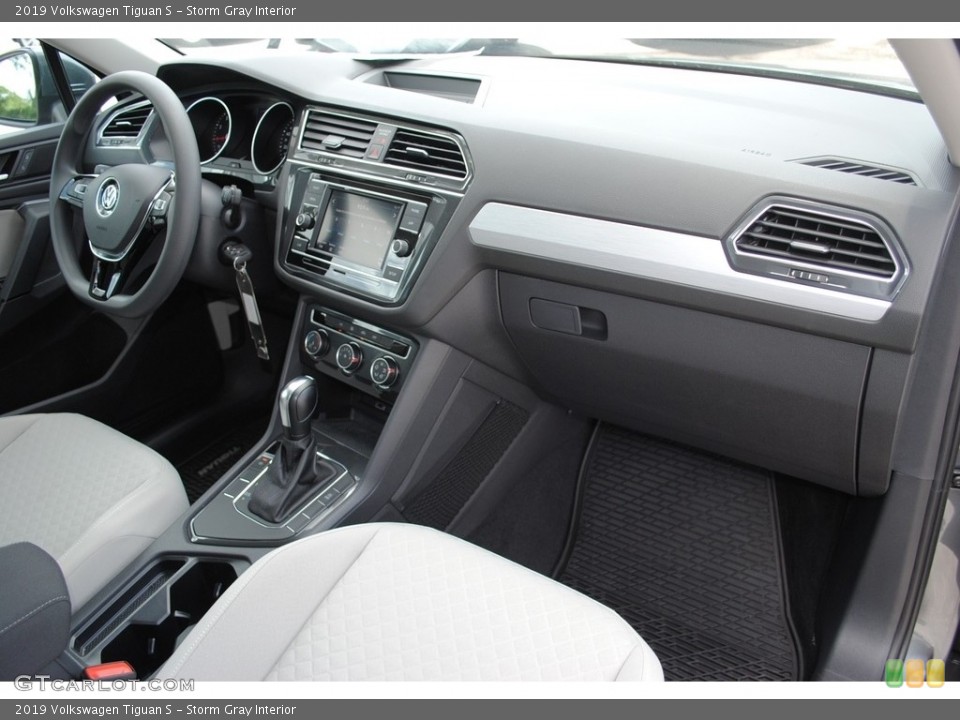 Storm Gray Interior Dashboard for the 2019 Volkswagen Tiguan S #138848999