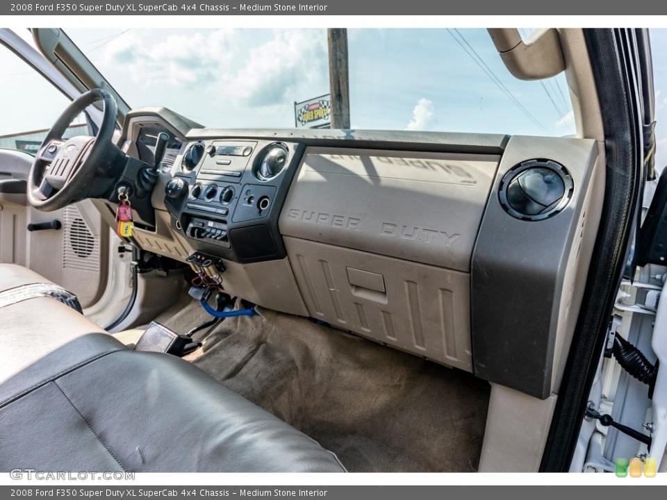 Medium Stone Interior Dashboard for the 2008 Ford F350 Super Duty XL SuperCab 4x4 Chassis #138852146