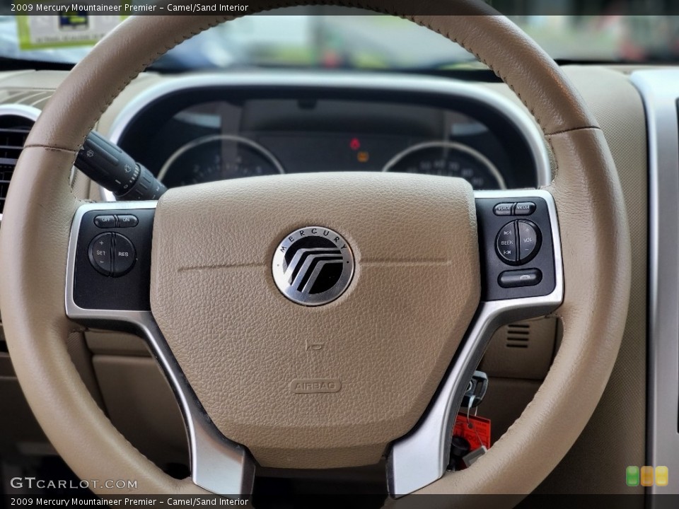Camel/Sand Interior Steering Wheel for the 2009 Mercury Mountaineer Premier #138853589