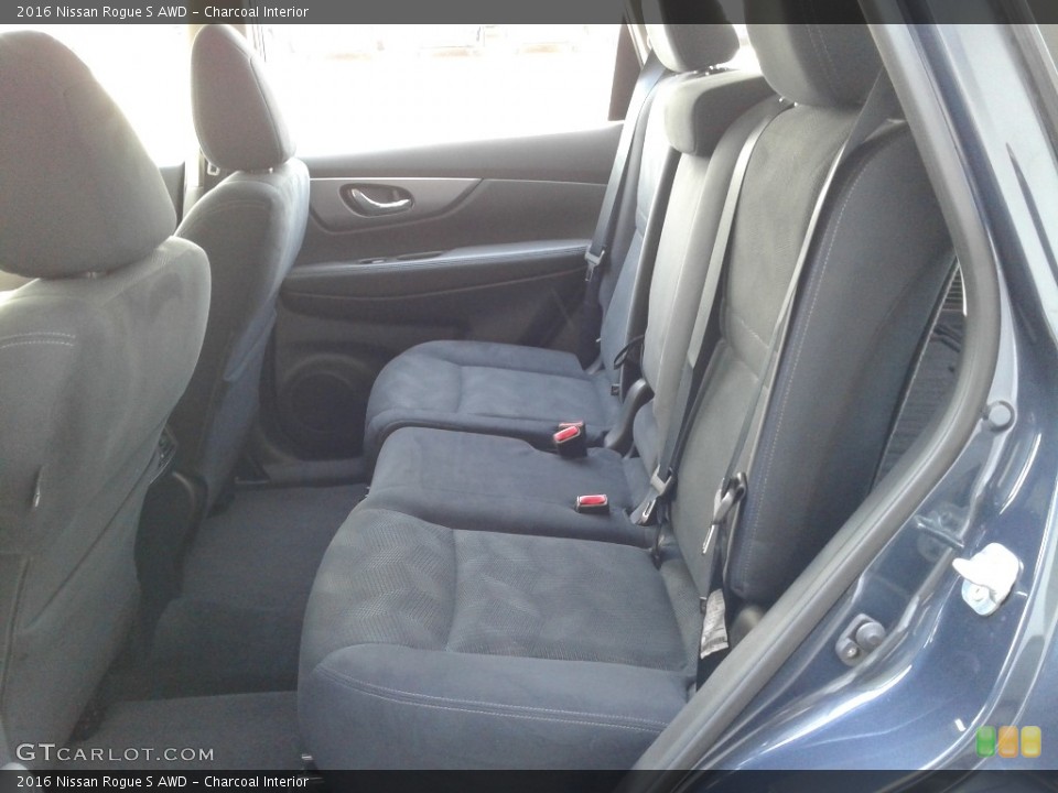 Charcoal Interior Rear Seat for the 2016 Nissan Rogue S AWD #138856226