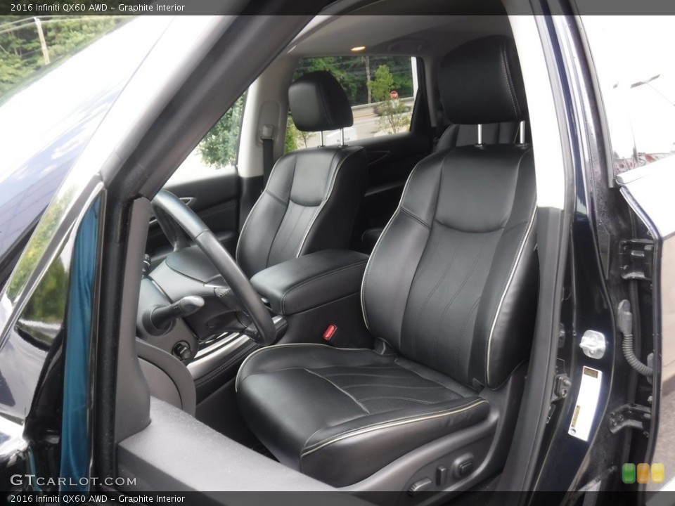 Graphite Interior Front Seat for the 2016 Infiniti QX60 AWD #138856247