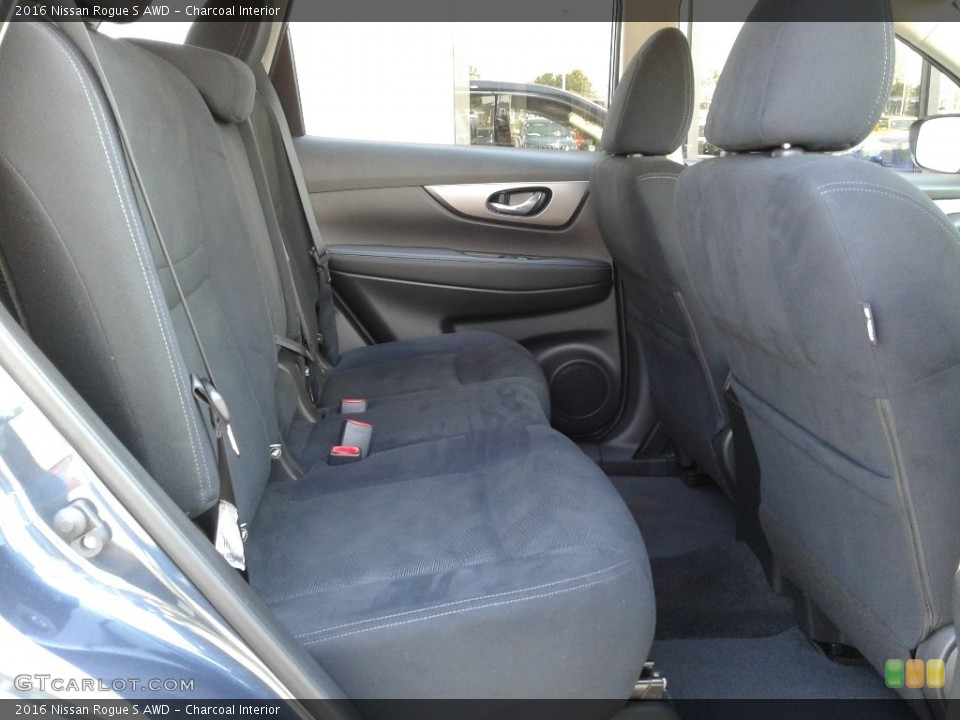 Charcoal Interior Rear Seat for the 2016 Nissan Rogue S AWD #138856292