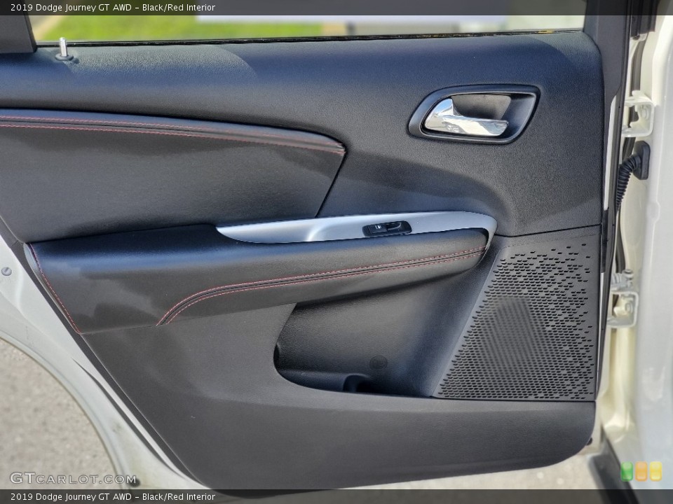 Black/Red Interior Door Panel for the 2019 Dodge Journey GT AWD #138856328