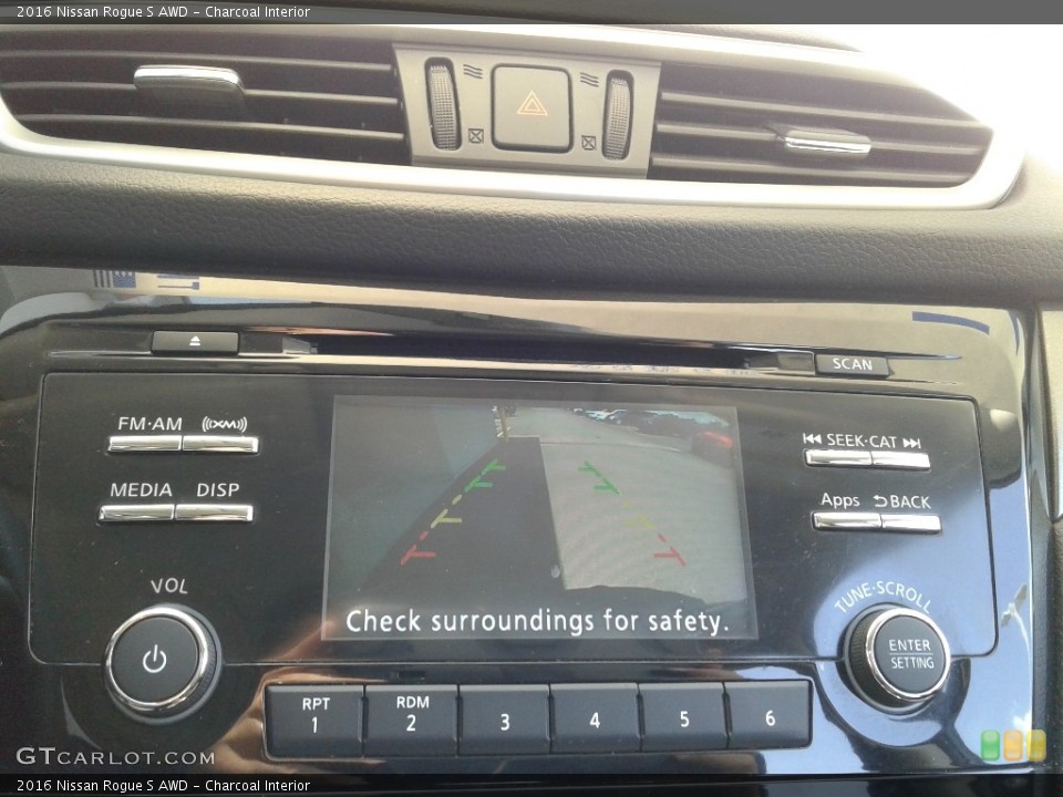 Charcoal Interior Controls for the 2016 Nissan Rogue S AWD #138856457