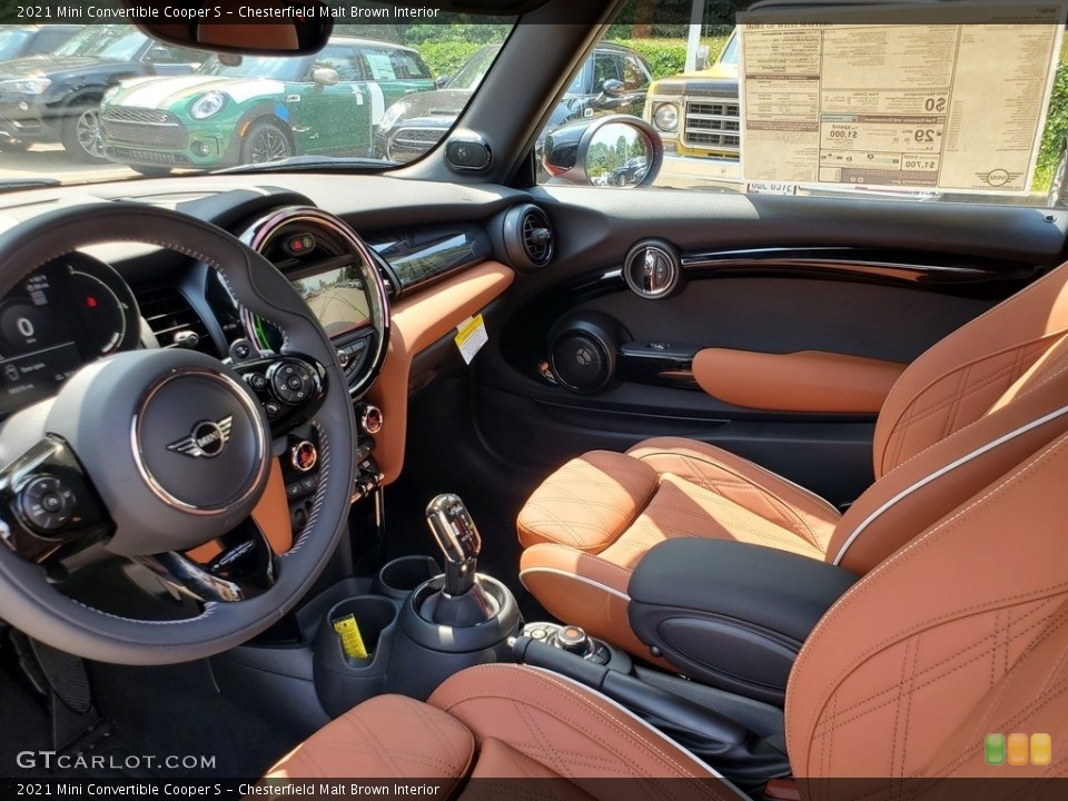 Chesterfield Malt Brown Interior Photo for the 2021 Mini Convertible Cooper S #138858875