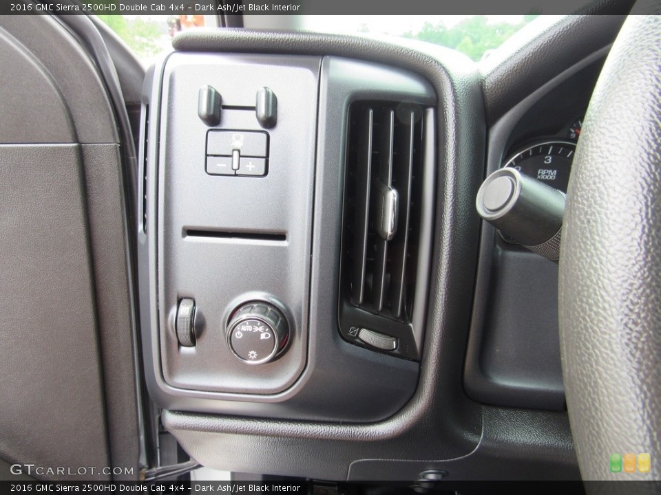 Dark Ash/Jet Black Interior Controls for the 2016 GMC Sierra 2500HD Double Cab 4x4 #138859007