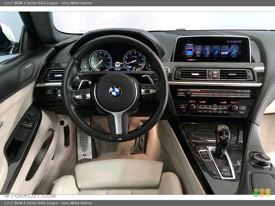 Ivory White Interior Dashboard for the 2017 BMW 6 Series 640i Coupe #138859124
