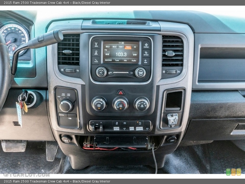 Black/Diesel Gray Interior Controls for the 2015 Ram 2500 Tradesman Crew Cab 4x4 #138859398