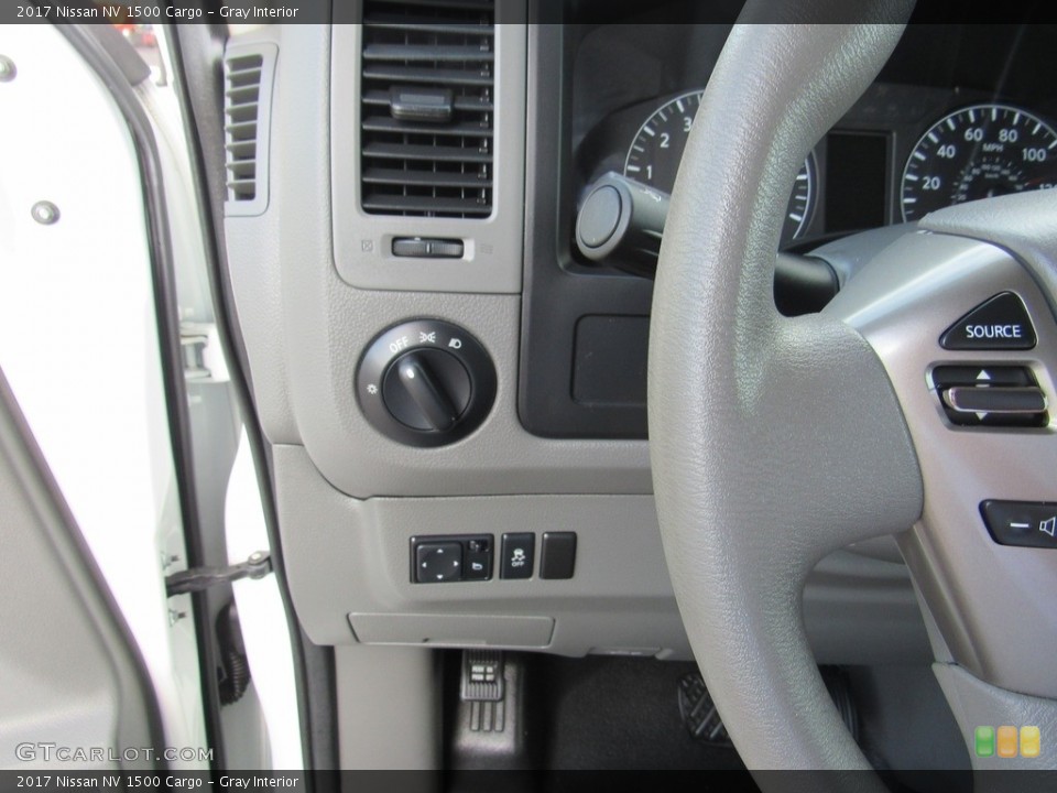 Gray Interior Controls for the 2017 Nissan NV 1500 Cargo #138861572