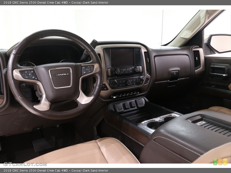 Cocoa/­Dark Sand Interior Dashboard for the 2018 GMC Sierra 1500 Denali Crew Cab 4WD #138862568