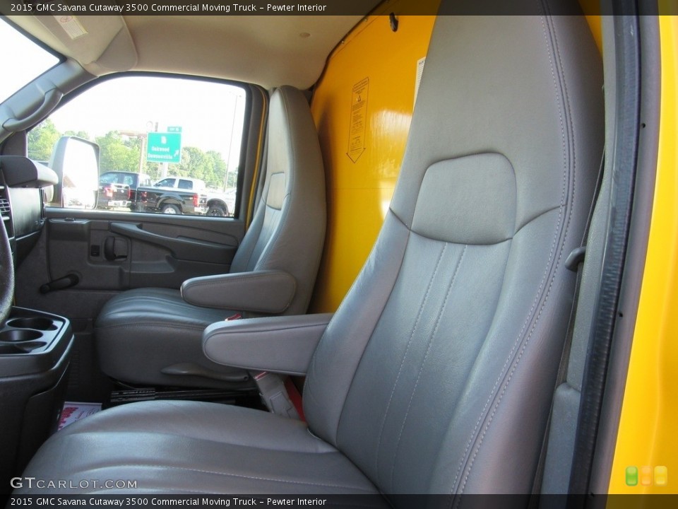 Pewter Interior Front Seat for the 2015 GMC Savana Cutaway 3500 Commercial Moving Truck #138862724
