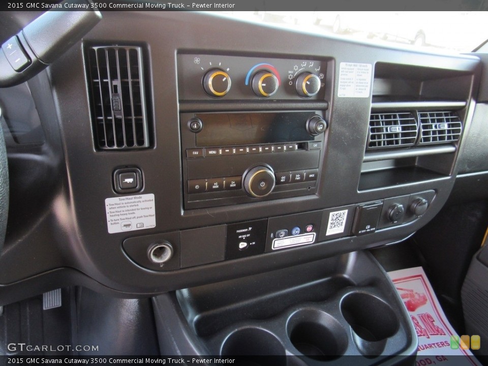 Pewter Interior Controls for the 2015 GMC Savana Cutaway 3500 Commercial Moving Truck #138862832