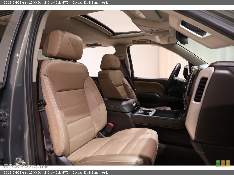 Cocoa/­Dark Sand Interior Front Seat for the 2018 GMC Sierra 1500 Denali Crew Cab 4WD #138863006