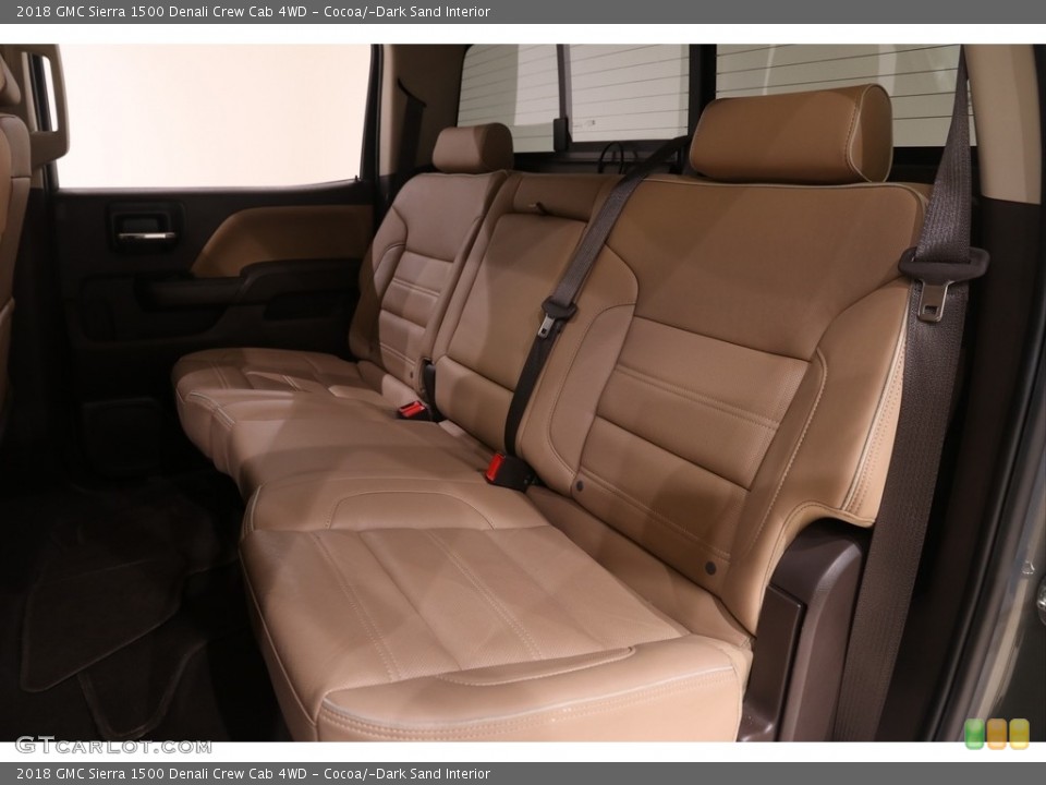 Cocoa/­Dark Sand Interior Rear Seat for the 2018 GMC Sierra 1500 Denali Crew Cab 4WD #138863048