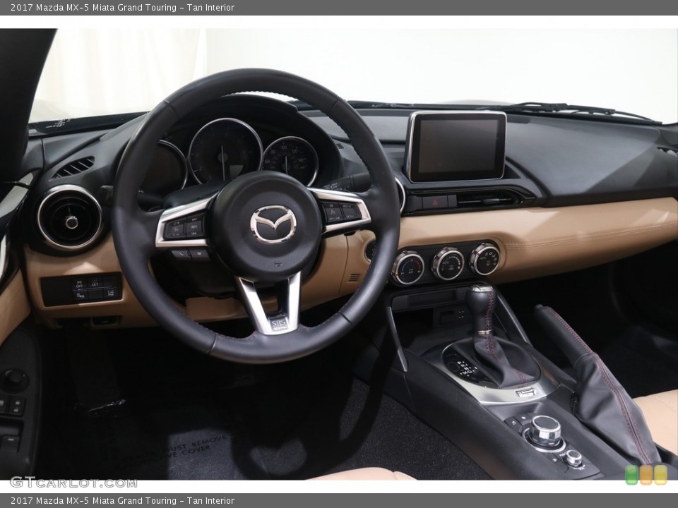 Tan Interior Dashboard for the 2017 Mazda MX-5 Miata Grand Touring #138865514