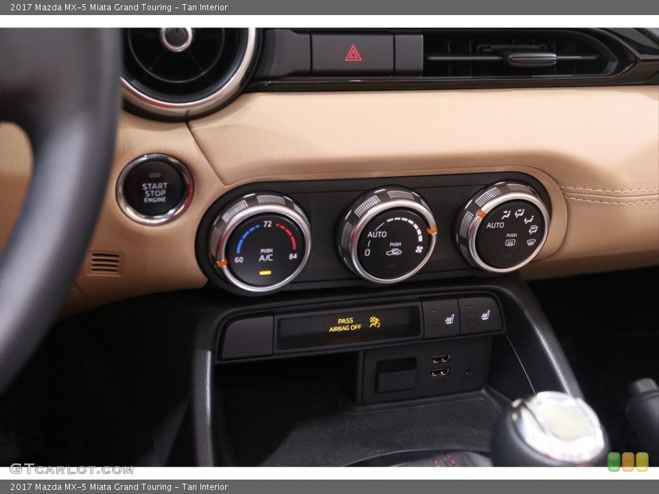 Tan Interior Controls for the 2017 Mazda MX-5 Miata Grand Touring #138865655