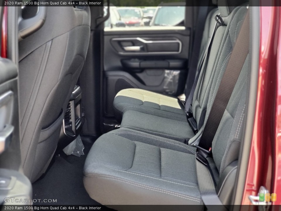 Black Interior Rear Seat for the 2020 Ram 1500 Big Horn Quad Cab 4x4 #138867923