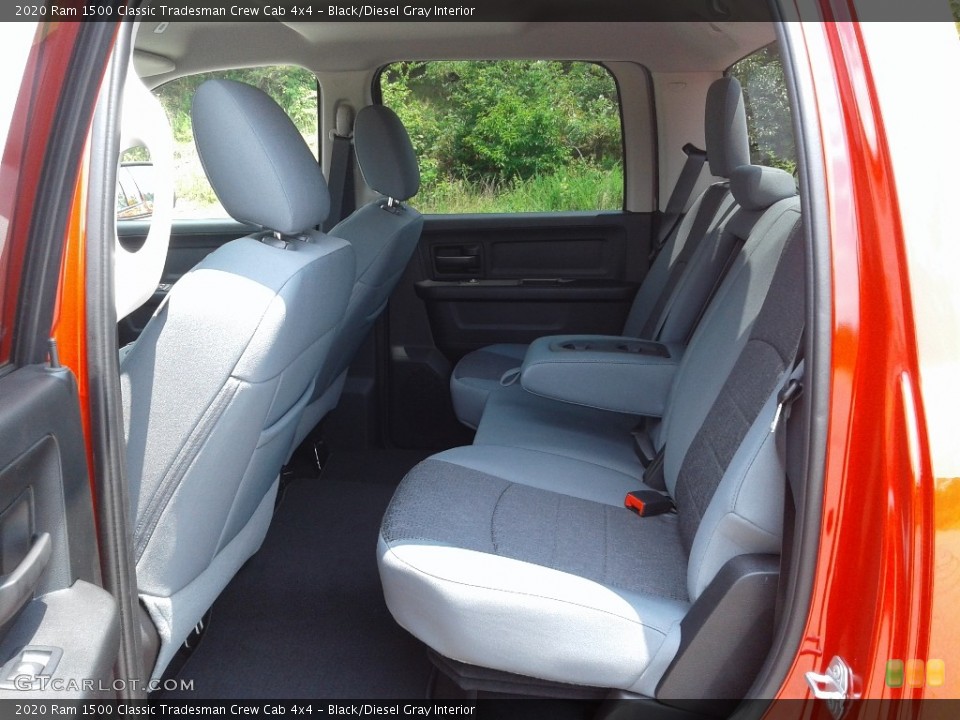 Black/Diesel Gray Interior Rear Seat for the 2020 Ram 1500 Classic Tradesman Crew Cab 4x4 #138869399