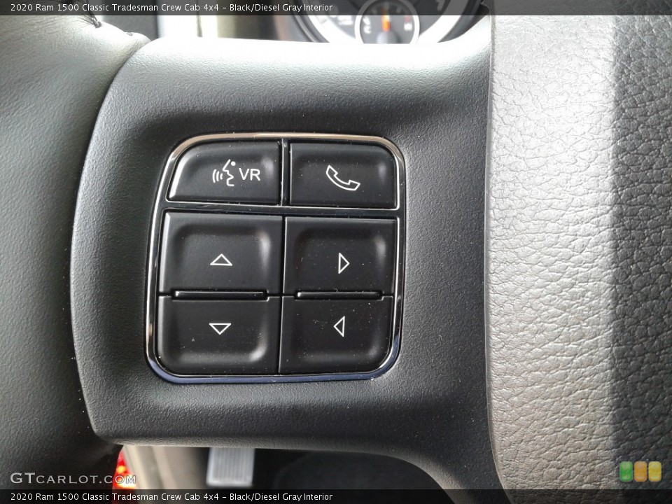 Black/Diesel Gray Interior Steering Wheel for the 2020 Ram 1500 Classic Tradesman Crew Cab 4x4 #138869534