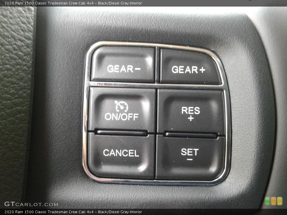 Black/Diesel Gray Interior Steering Wheel for the 2020 Ram 1500 Classic Tradesman Crew Cab 4x4 #138869561