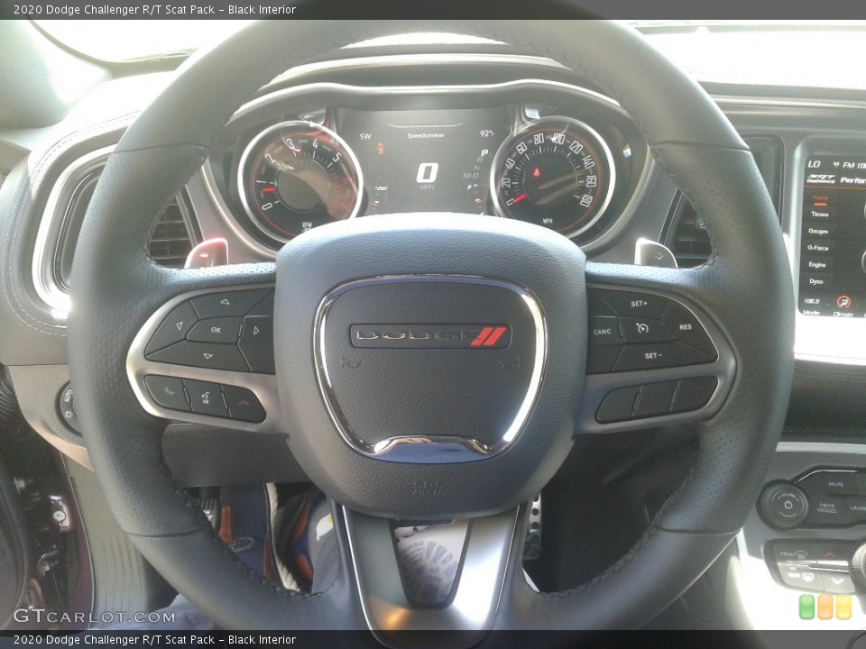 Black Interior Steering Wheel for the 2020 Dodge Challenger R/T Scat Pack #138870989