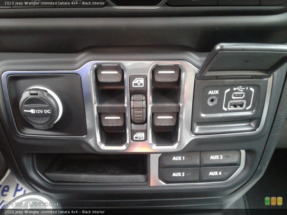 Black Interior Controls for the 2020 Jeep Wrangler Unlimited Sahara 4x4 #138872578