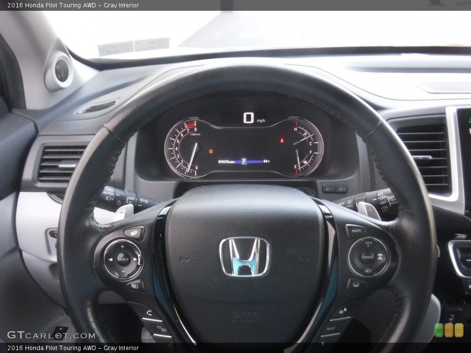 Gray Interior Steering Wheel for the 2016 Honda Pilot Touring AWD #138872714