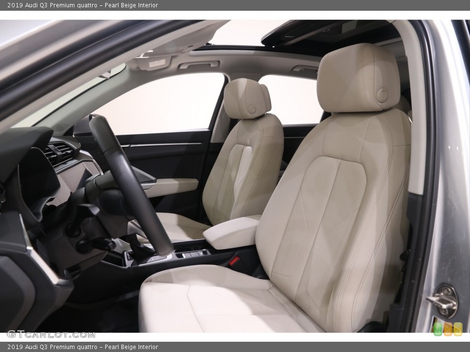 Pearl Beige Interior Front Seat for the 2019 Audi Q3 Premium quattro #138875027
