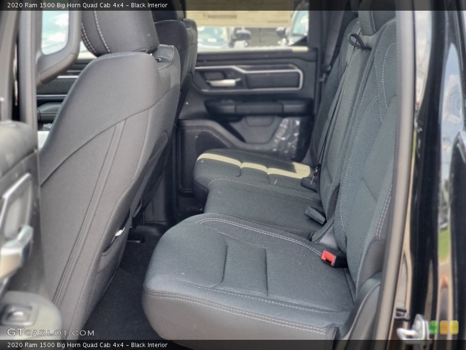 Black Interior Rear Seat for the 2020 Ram 1500 Big Horn Quad Cab 4x4 #138875444