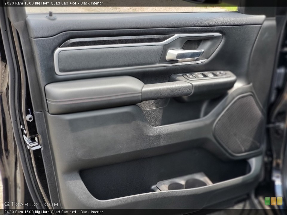 Black Interior Door Panel for the 2020 Ram 1500 Big Horn Quad Cab 4x4 #138875534