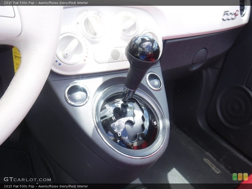 Avorio/Rosso (Ivory/Red) Interior Transmission for the 2015 Fiat 500c Pop #138875990