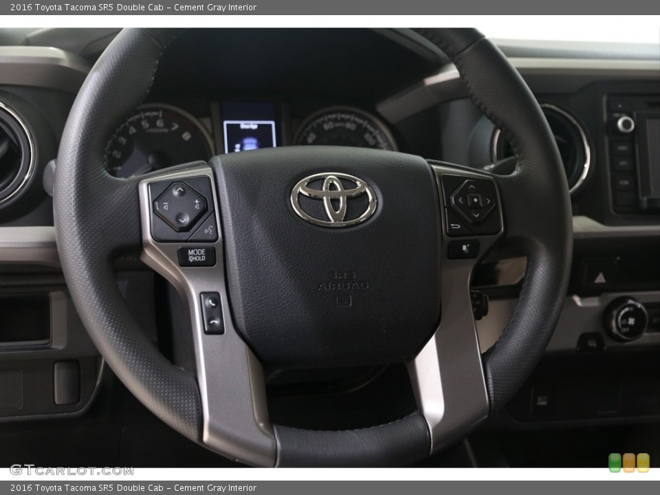 Cement Gray Interior Steering Wheel for the 2016 Toyota Tacoma SR5 Double Cab #138880643