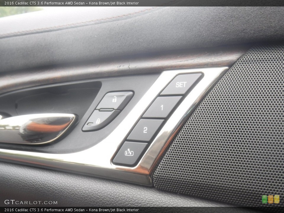 Kona Brown/Jet Black Interior Door Panel for the 2016 Cadillac CTS 3.6 Performace AWD Sedan #138881354