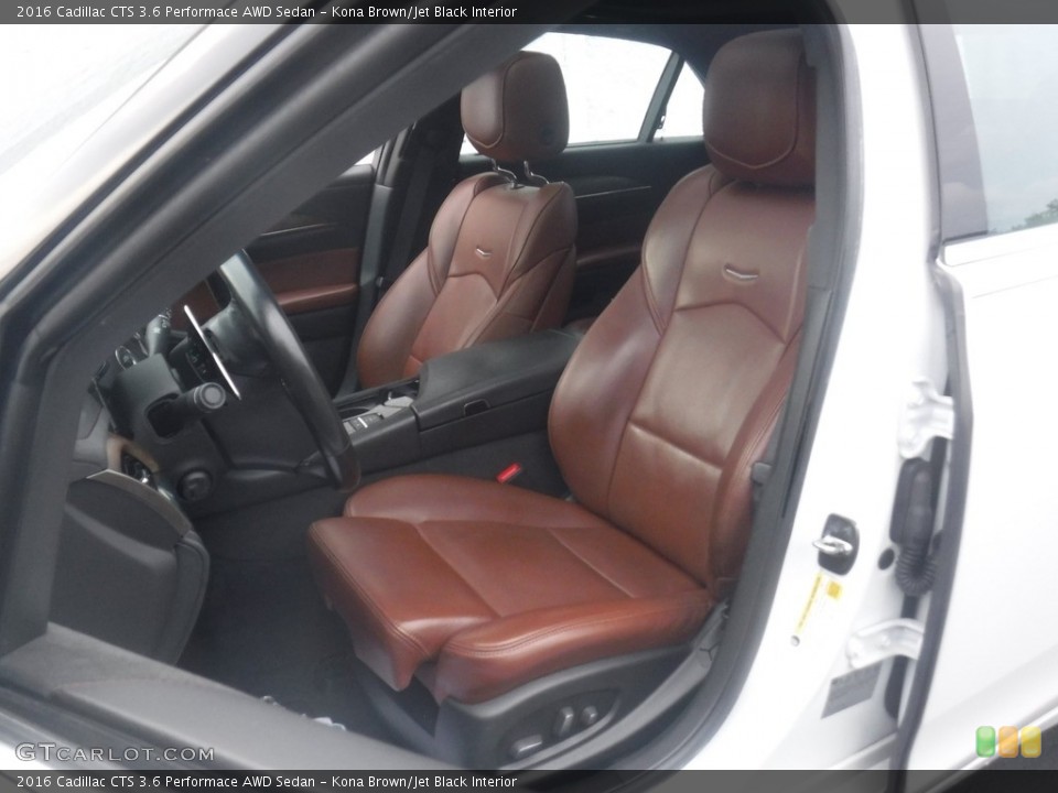 Kona Brown/Jet Black 2016 Cadillac CTS Interiors