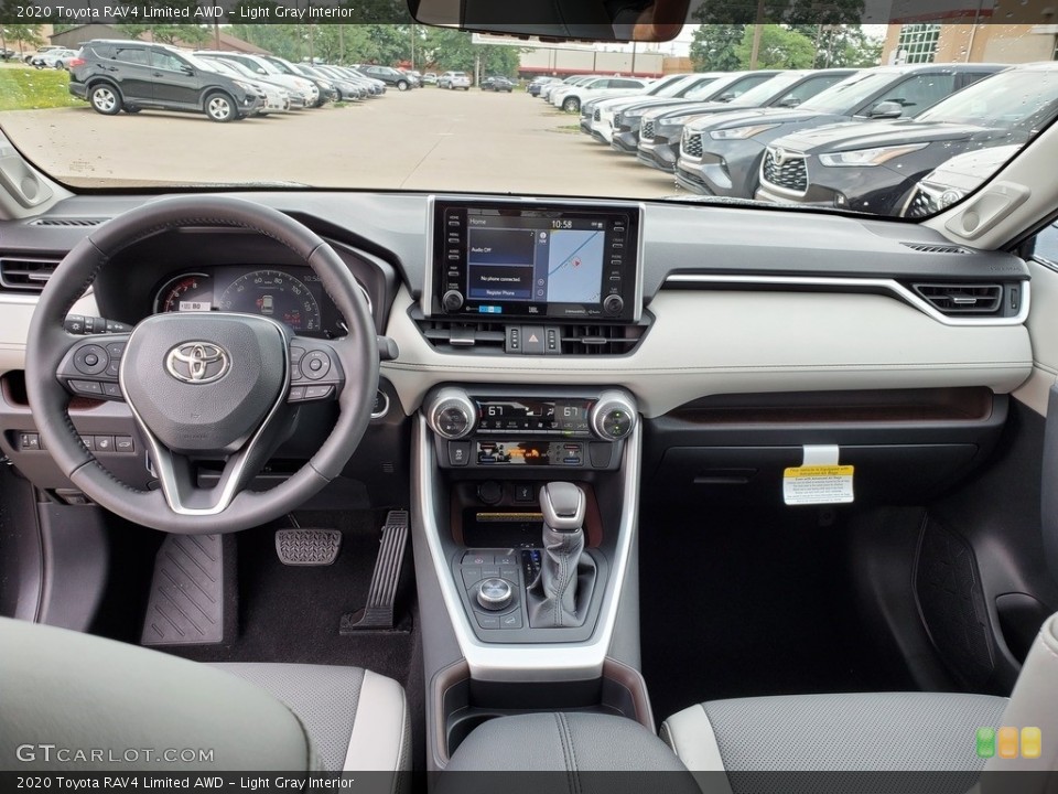 Light Gray Interior Dashboard for the 2020 Toyota RAV4 Limited AWD #138884375